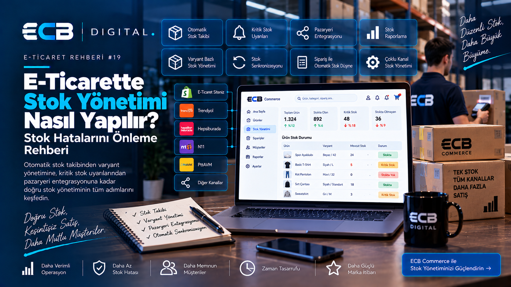 E-Ticarette Stok Yönetimi Nasıl Yapılır? | ECB Digital