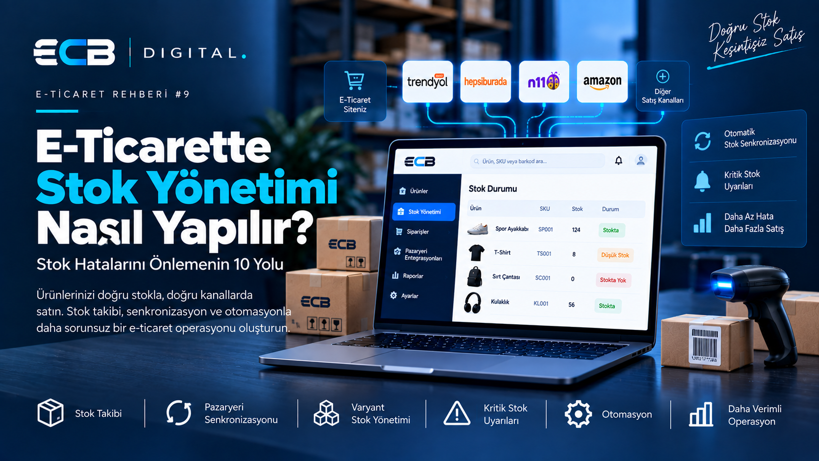 E-Ticaret Stok Yönetimi: Stok Hatalarını Önlemenin 10 Yolu | ECB Digital