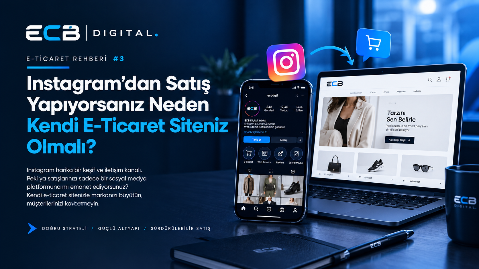 Instagram'dan Satış Yapıyorsanız Neden Kendi E-Ticaret Siteniz Olmalı? | ECB Digital